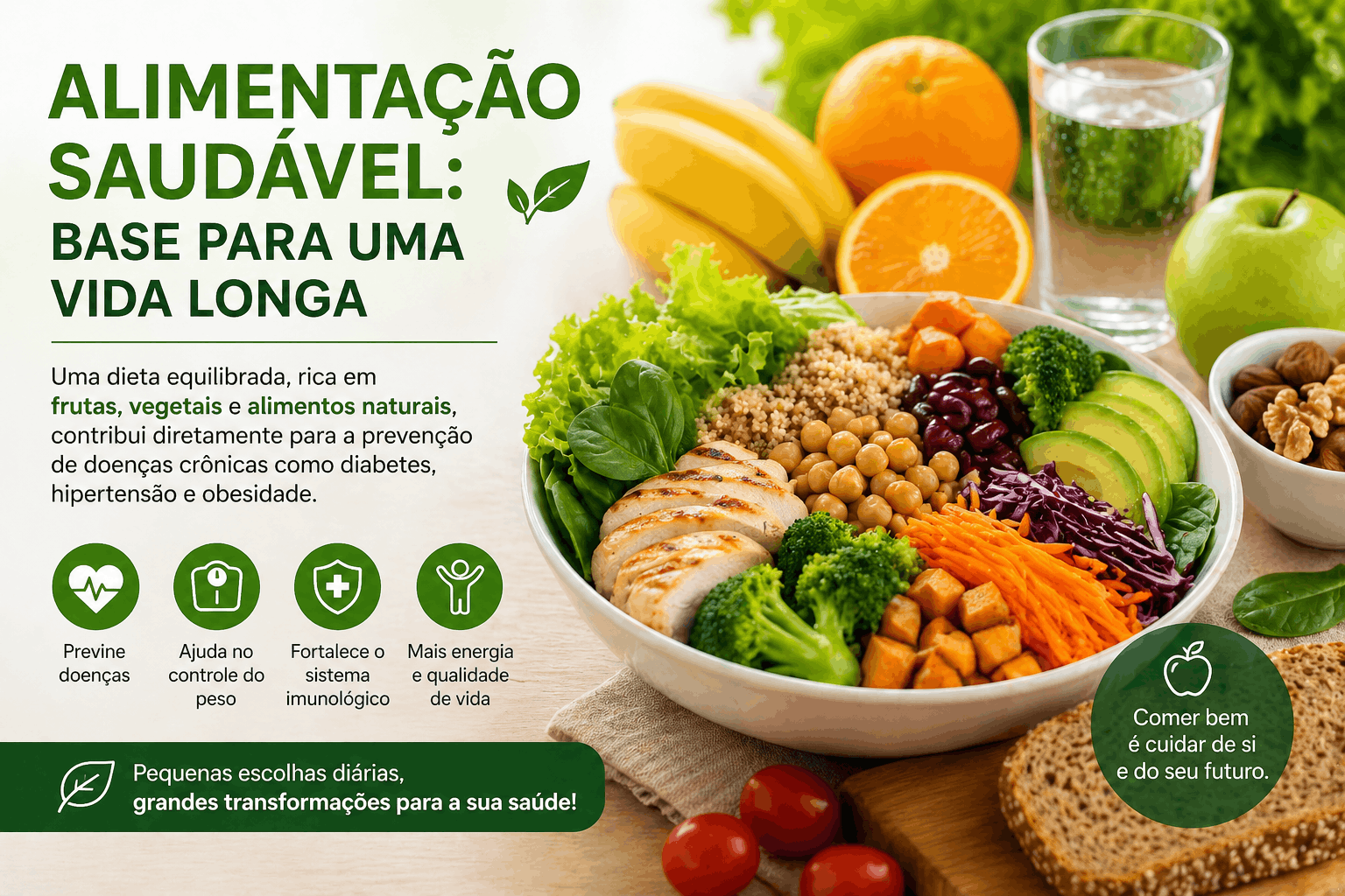 Alimentação Saudável: Base para uma Vida Longa